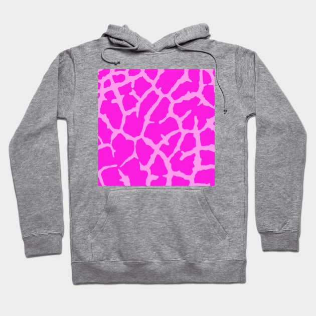 Pink Giraffe Print Hoodie by BlakCircleGirl